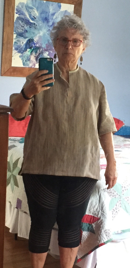 handwoven tunic from front
