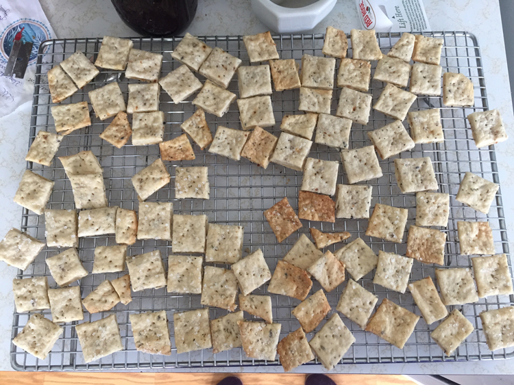 sourdough crackers