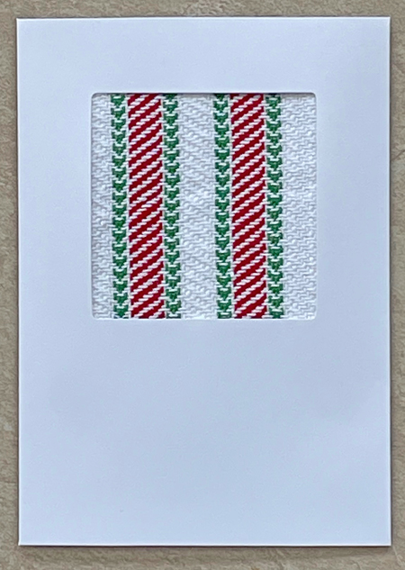 2021 Christmas cards with woven insert