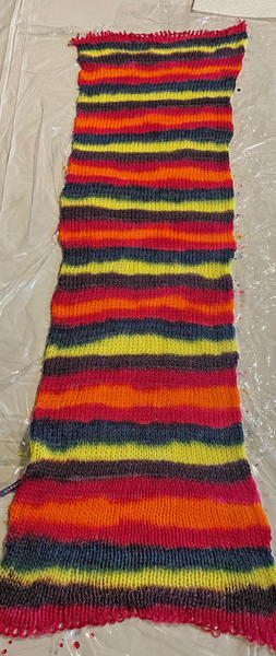 multi-striped sock blank