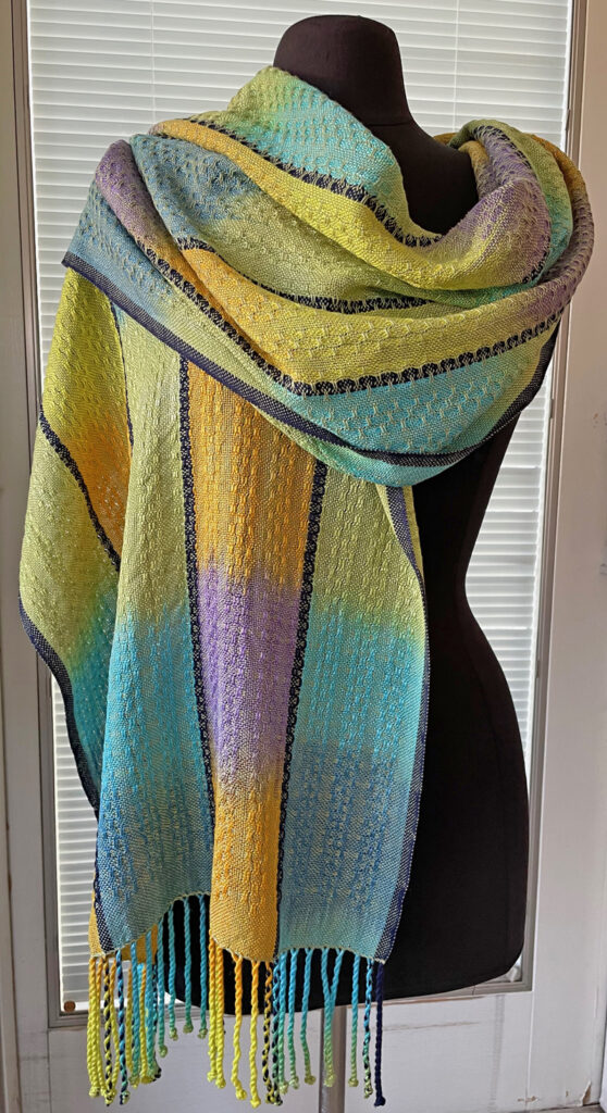 Green Parrot bamboo shawl