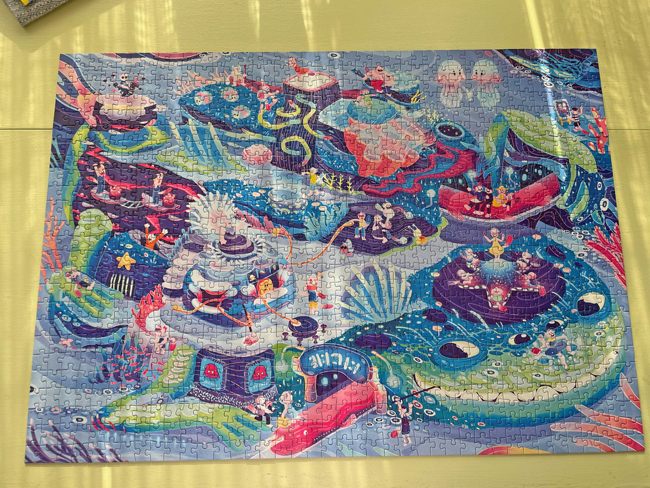 jigsaw puzzle, completed