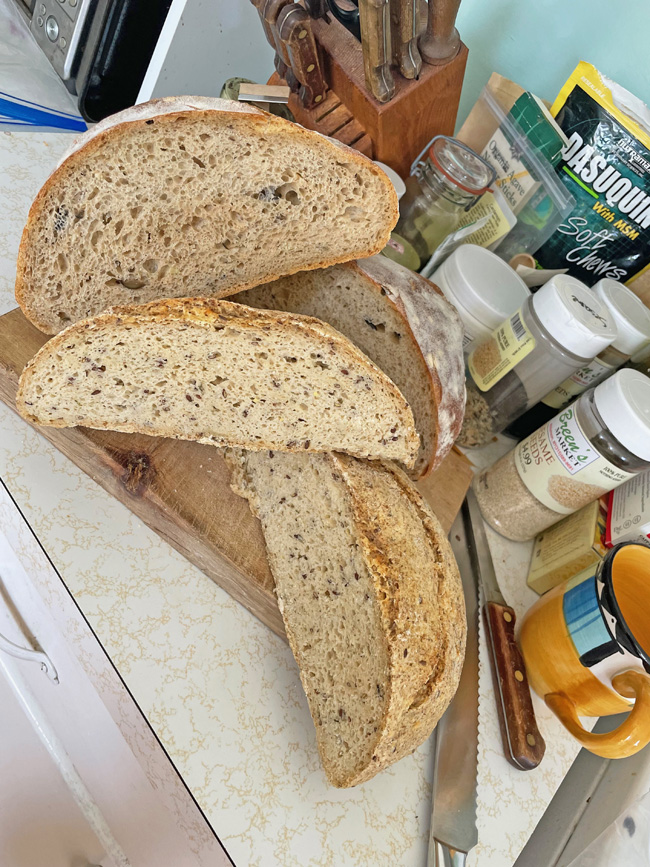 GF & non-GF herbed sourdough