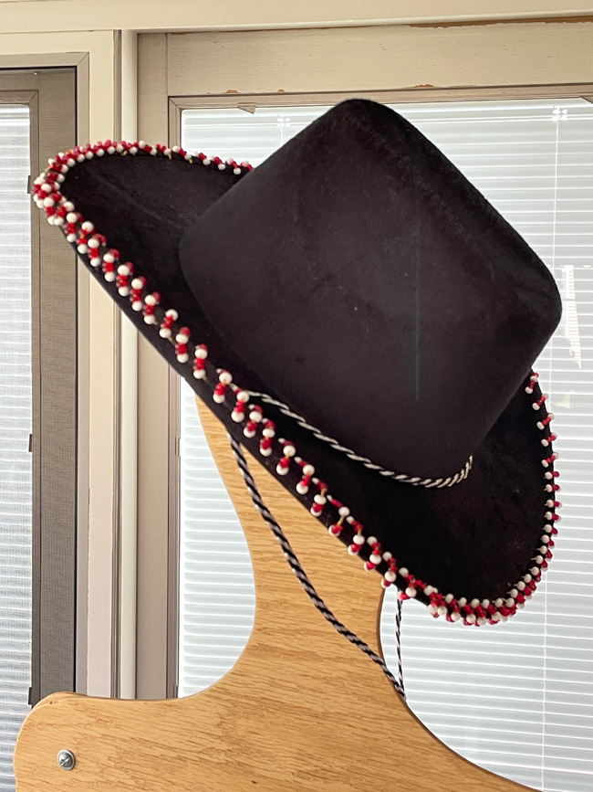 decorated cowboy hat